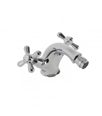 Single hole bidet mixer with automatic pop-up waste 1" 1/4"